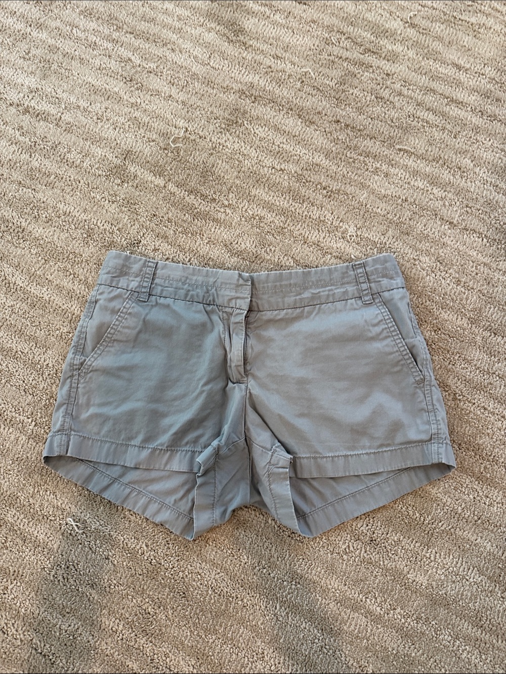J. Crew Women's Light Gray Casual Chino Shorts